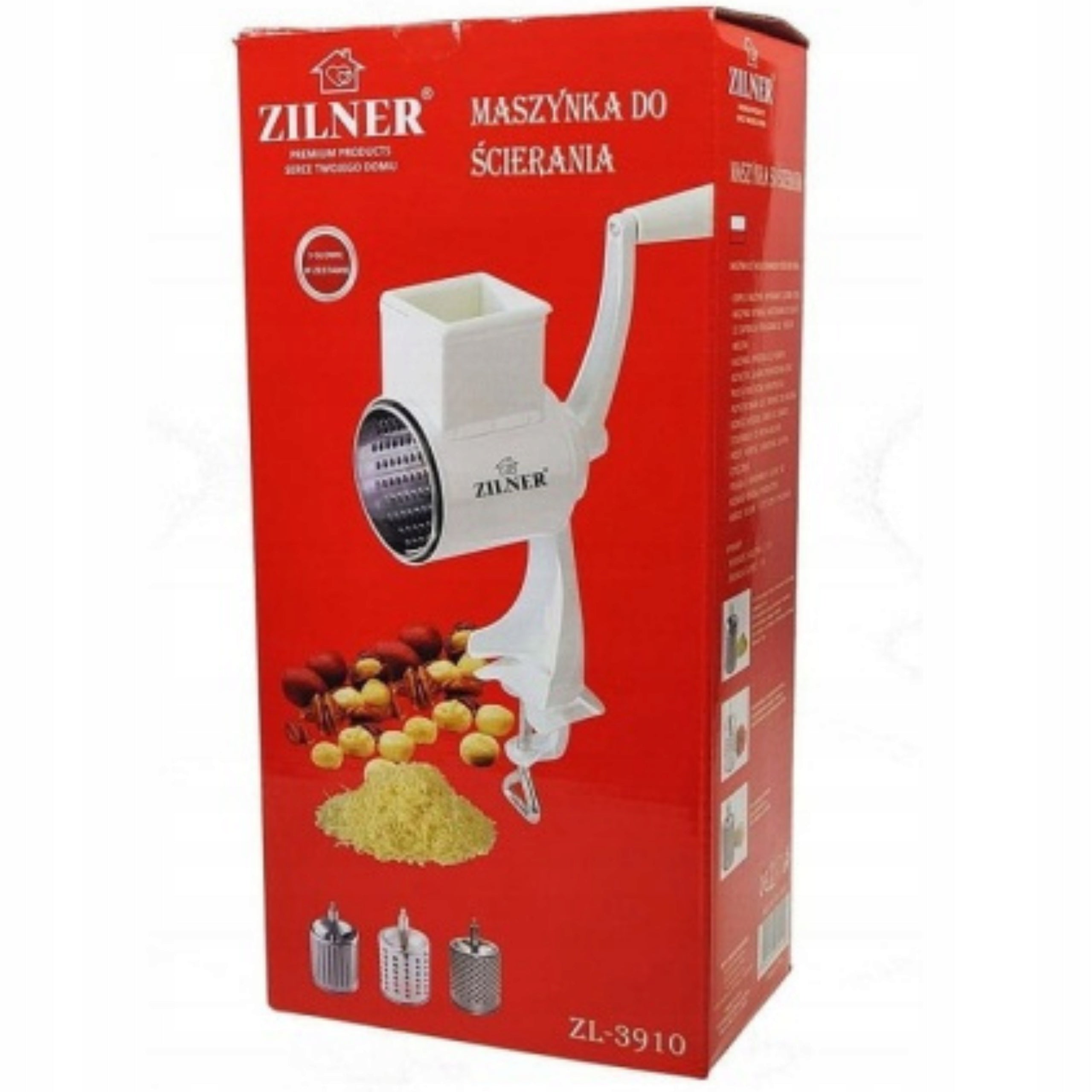 SOLID DRIED VEGETABLE NUT FRICTION MACHINE 3 BLADES HAND GRATER 3x Manufacturer code MASZYNKA DO TARCIA MIELENIA BAKALII 3 OSTRZA