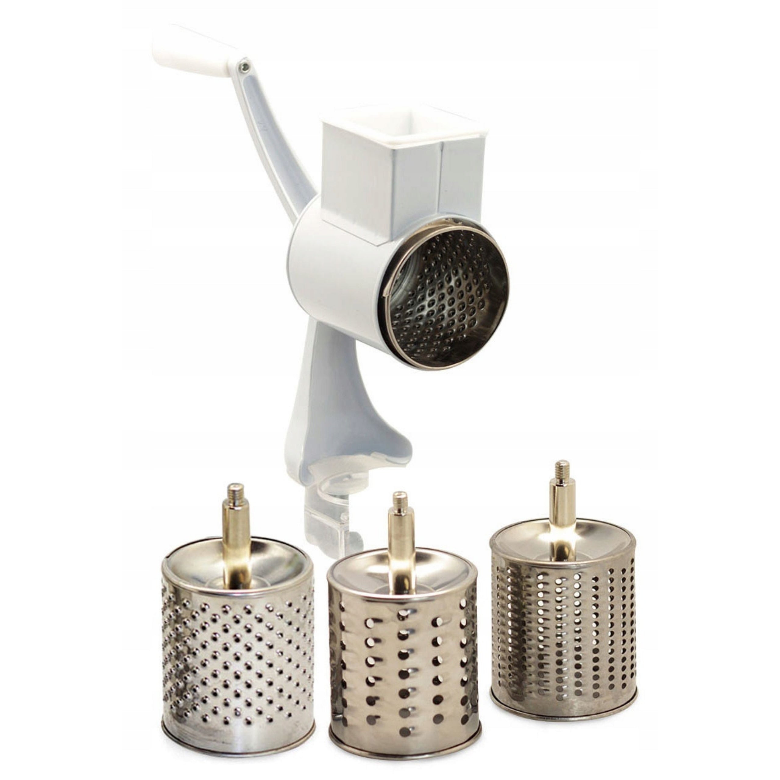 SOLID DRIED VEGETABLE NUT FRICTION MACHINE 3 BLADES HAND GRATER 3x Packaging status original