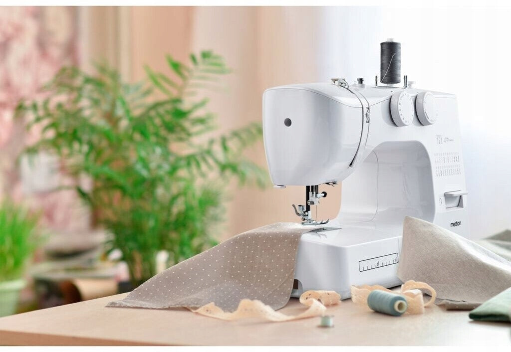 SOLID SEWING MACHINE MD10689 60 STITCH PATTERNS LED LAMP 62W Brand Medion