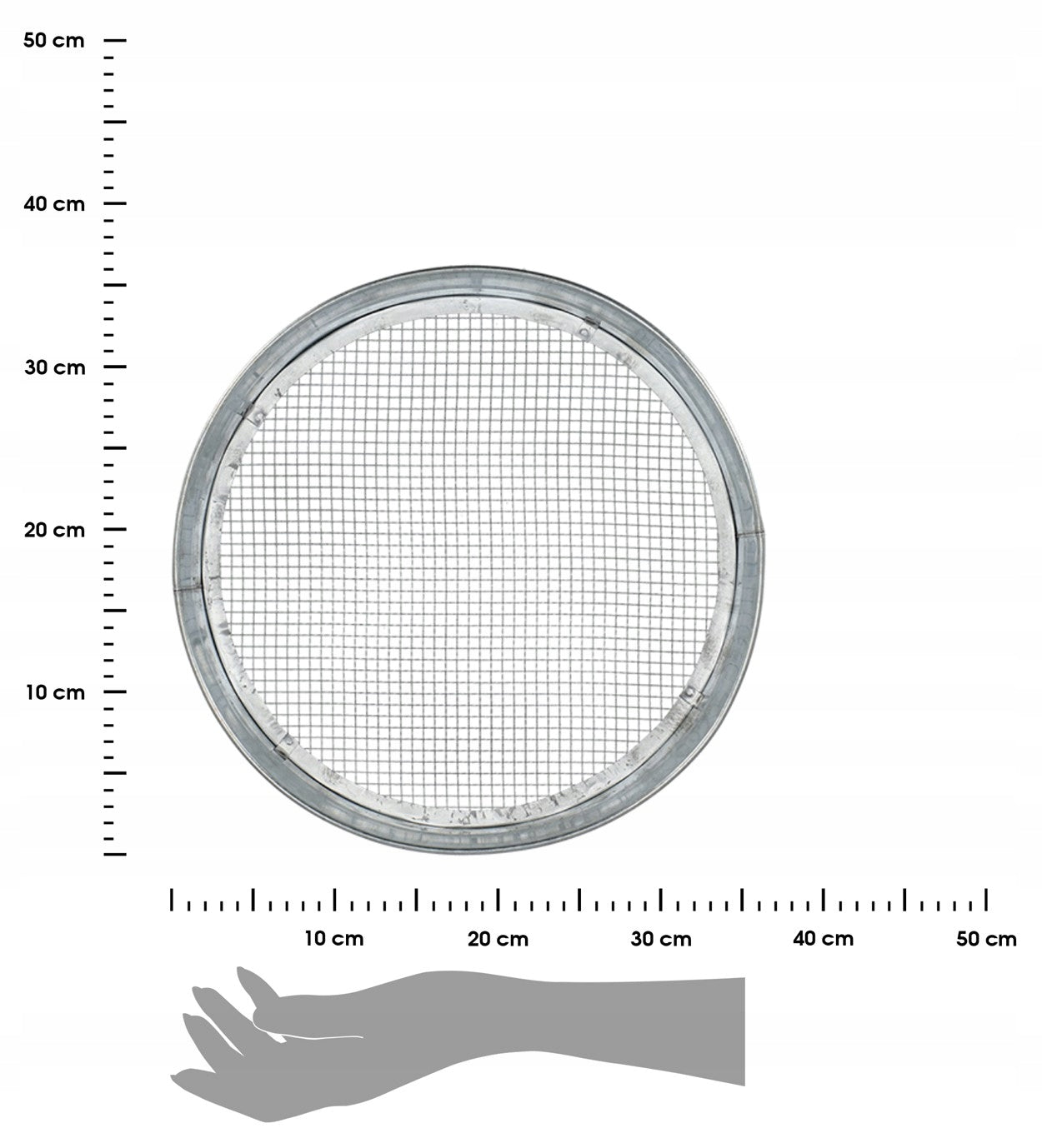 SOLID SIEVE for sifting sand soil compost GARDENING eyelet strainer Brand Esschert Design
