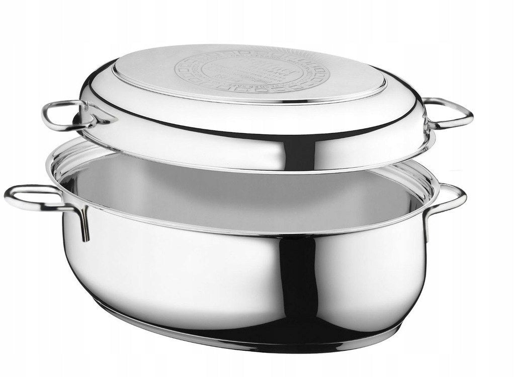 SOLID STAINLESS STEEL Brittany 5,6L 34cm 3in1 Grate Steam Refill Brand Hoffner