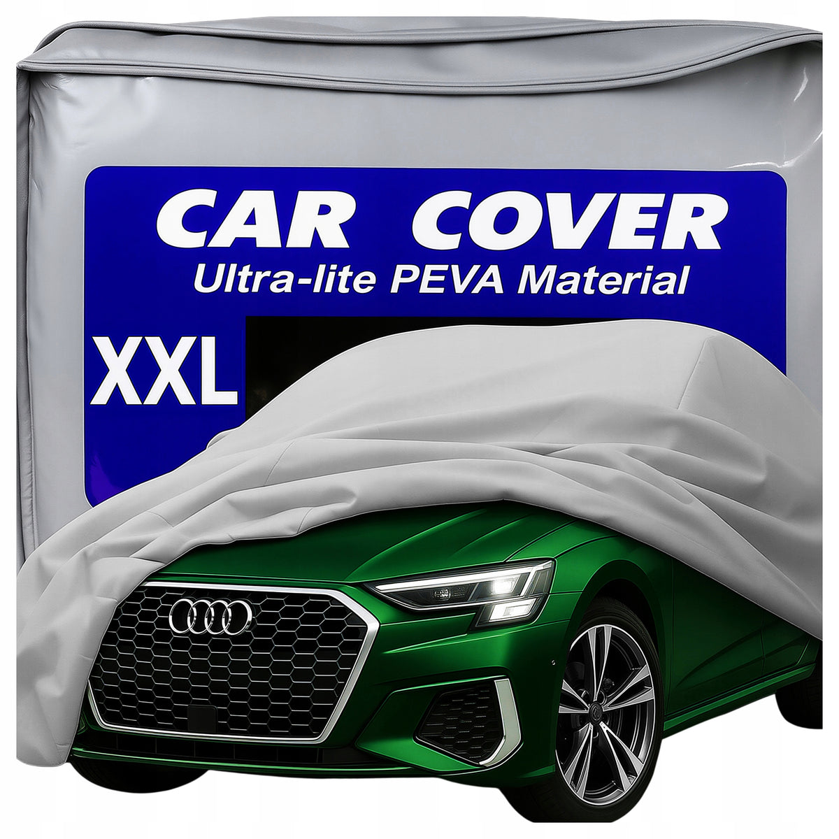 SOLID TARPAULIN COVER FOR CAR AUTO WATERPROOF LARGE FOR WINTER XXL