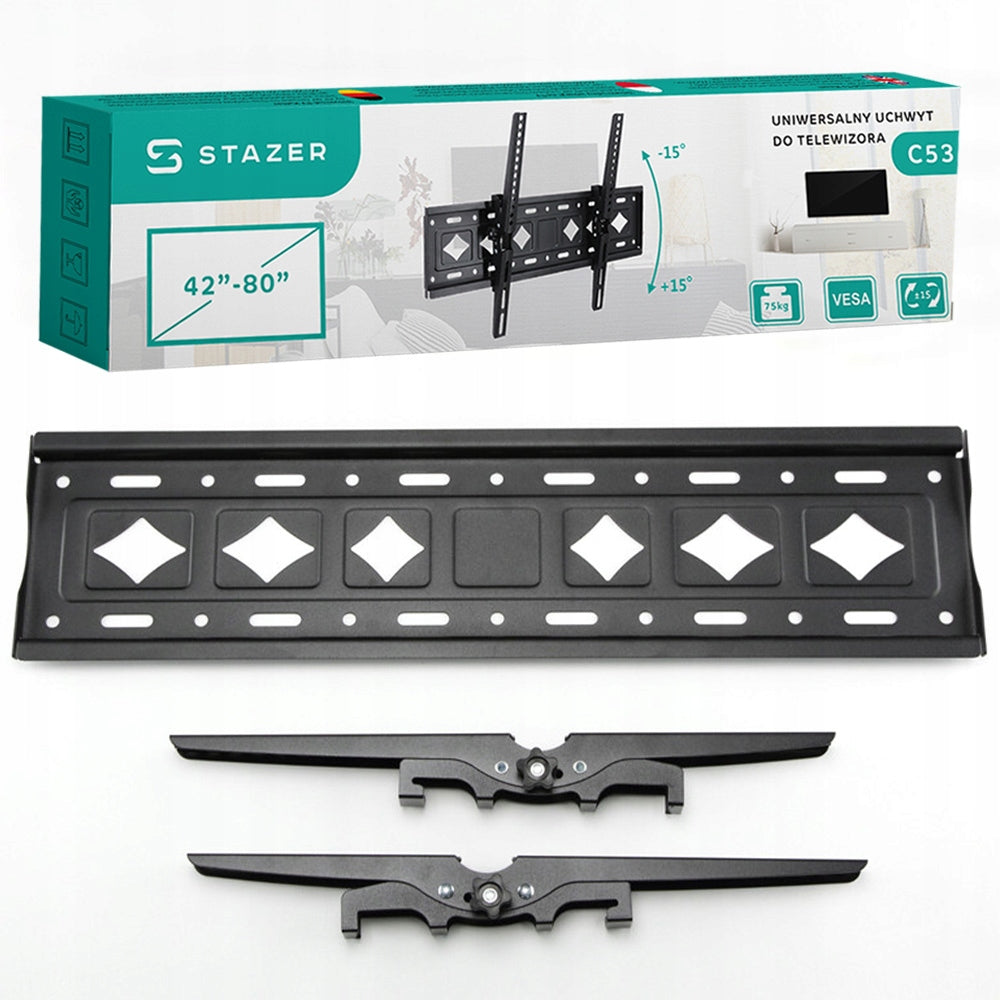 SOLID TV MOUNT TV HANGER UNIVERSAL STRONG 42"-80" VESA Brand Stazer