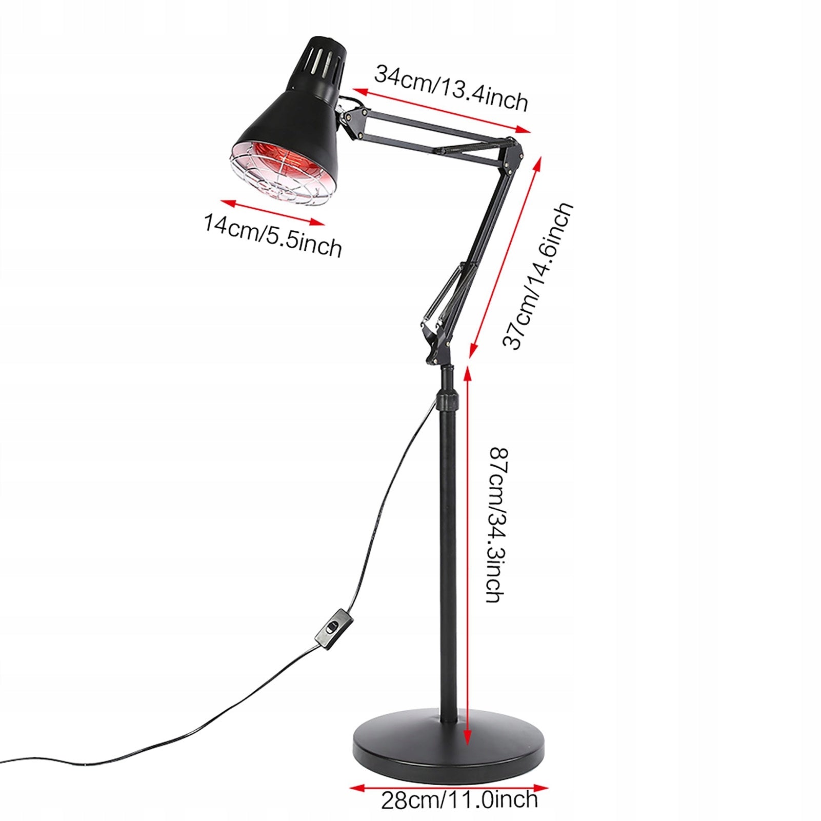 SOLUX INFRARED HEALING LAMP 220V 275W Packaging status original