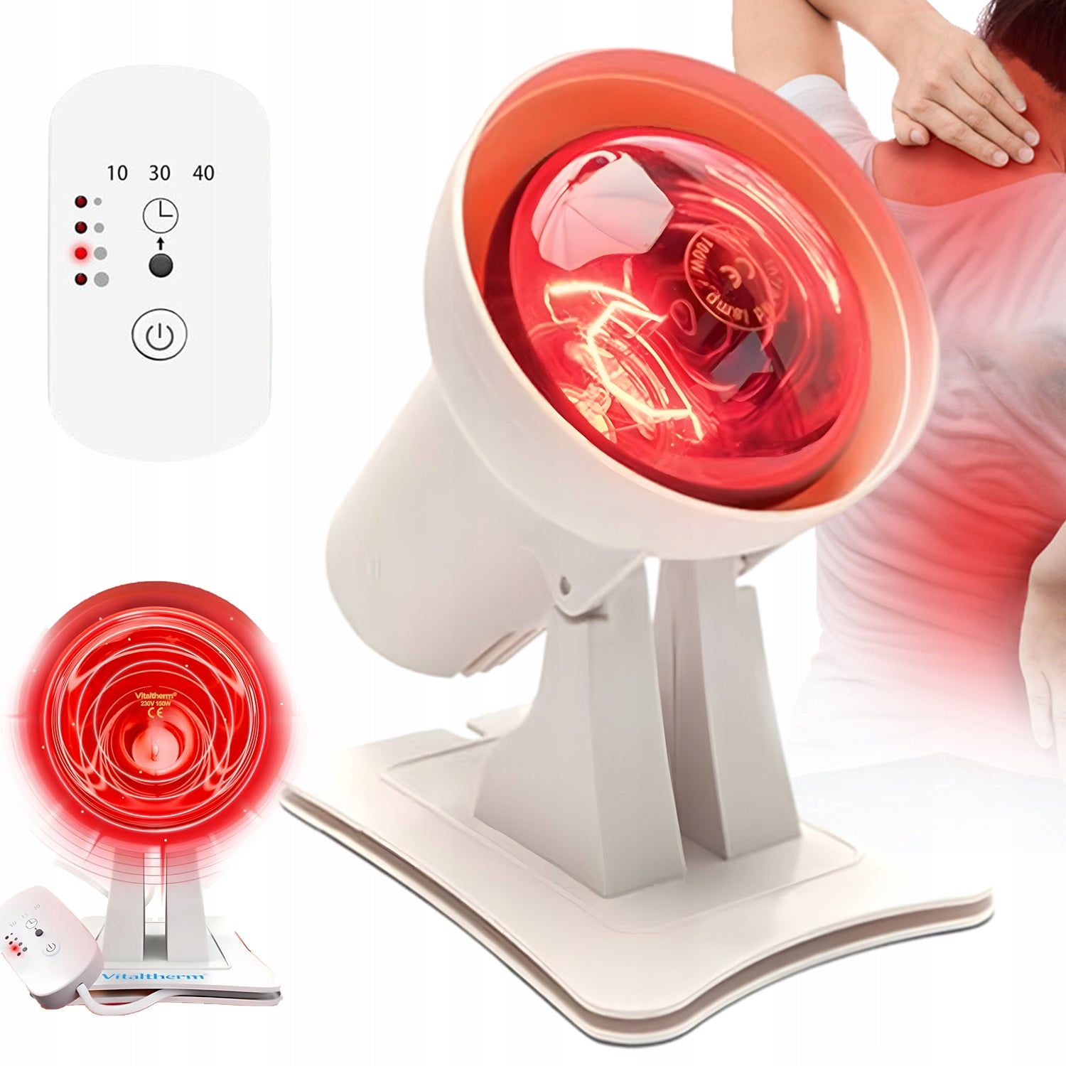 SOLUX INFRARED LAMP THERAPEUTIC sinus infrared sanitas pain 150W