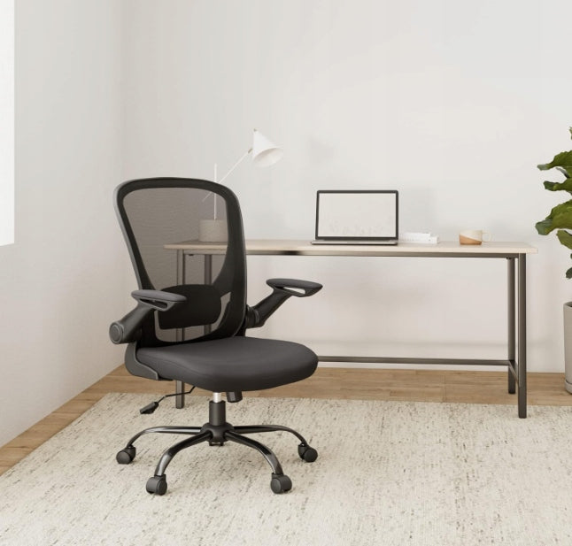 SONGMICS Office chair with folding armrests, 360°, ergonomic Manufacturer code OBN37BK