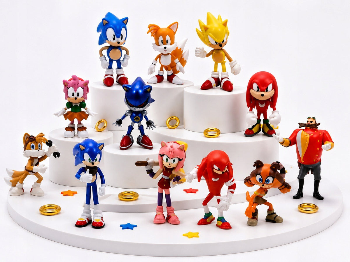 SONIC THE HEDGEHOG FIGURINES AND FRIENDS – SET OF 12 Brand no brand