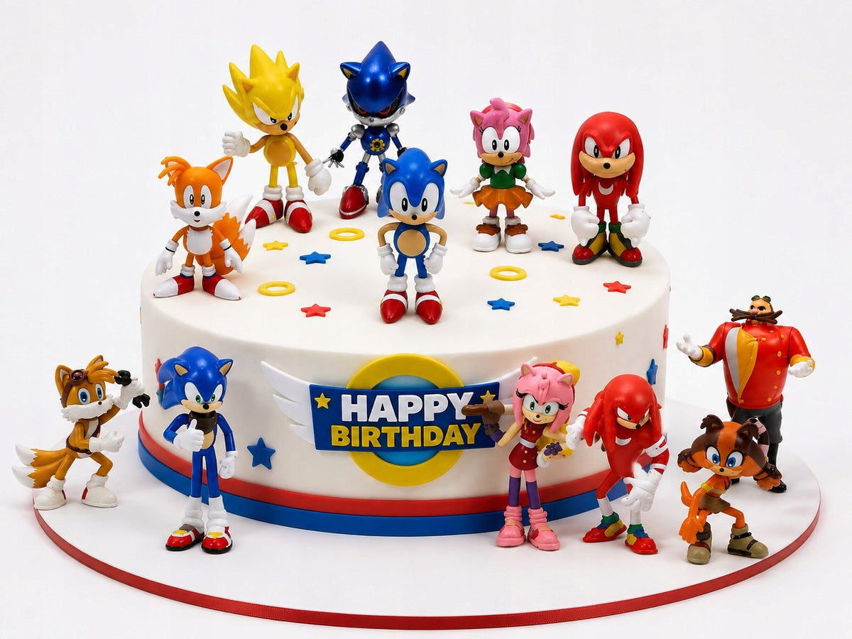SONIC THE HEDGEHOG FIGURINES AND FRIENDS – SET OF 12 Packaging status original