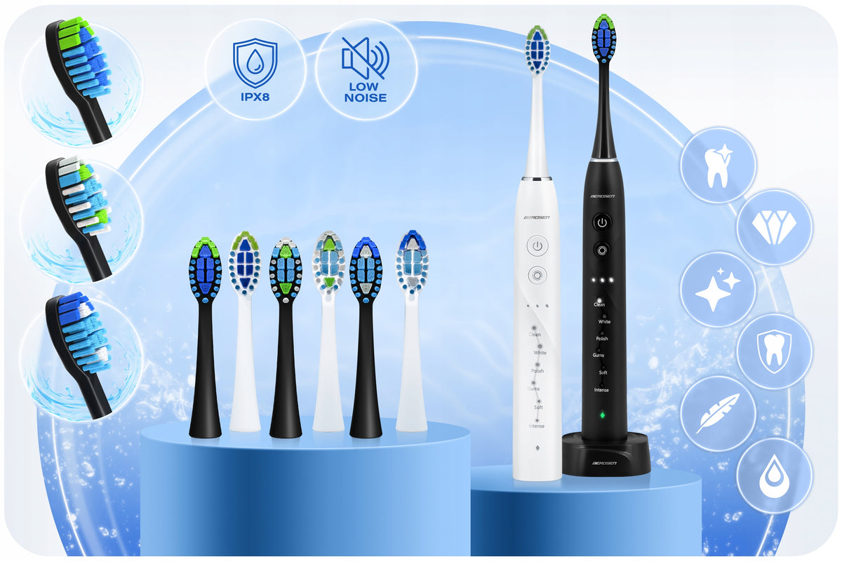 SONIC TOOTHBRUSH ELECTRIC SET OF 2 BERDSEN DUO GALAXY Packaging status original