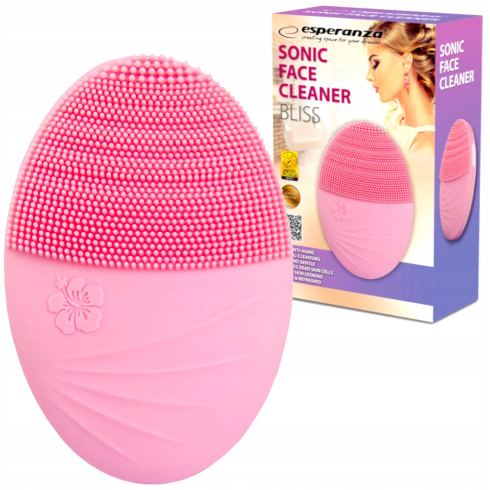 SONIC TOOTHBRUSH FACE WASH MASSAGER WASHCLOTH PINK Brand Esperanza