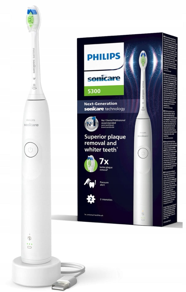 SONIC TOOTHBRUSH PHILIPS SONICARE 5300 PROTECTIVE CLEAN WHITE