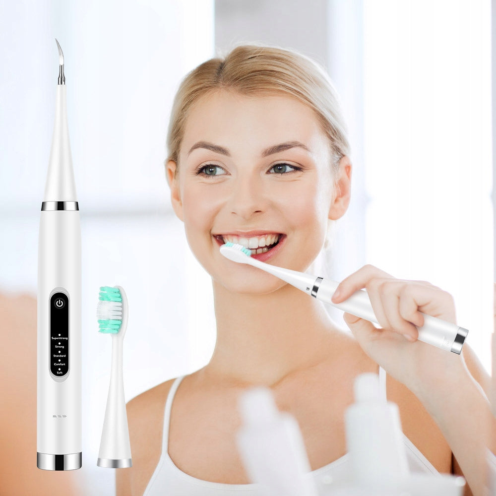 SONIC TOOTHBRUSH ULTRASONIC DENTAL SCALER 2IN1 Power supply battery and mains