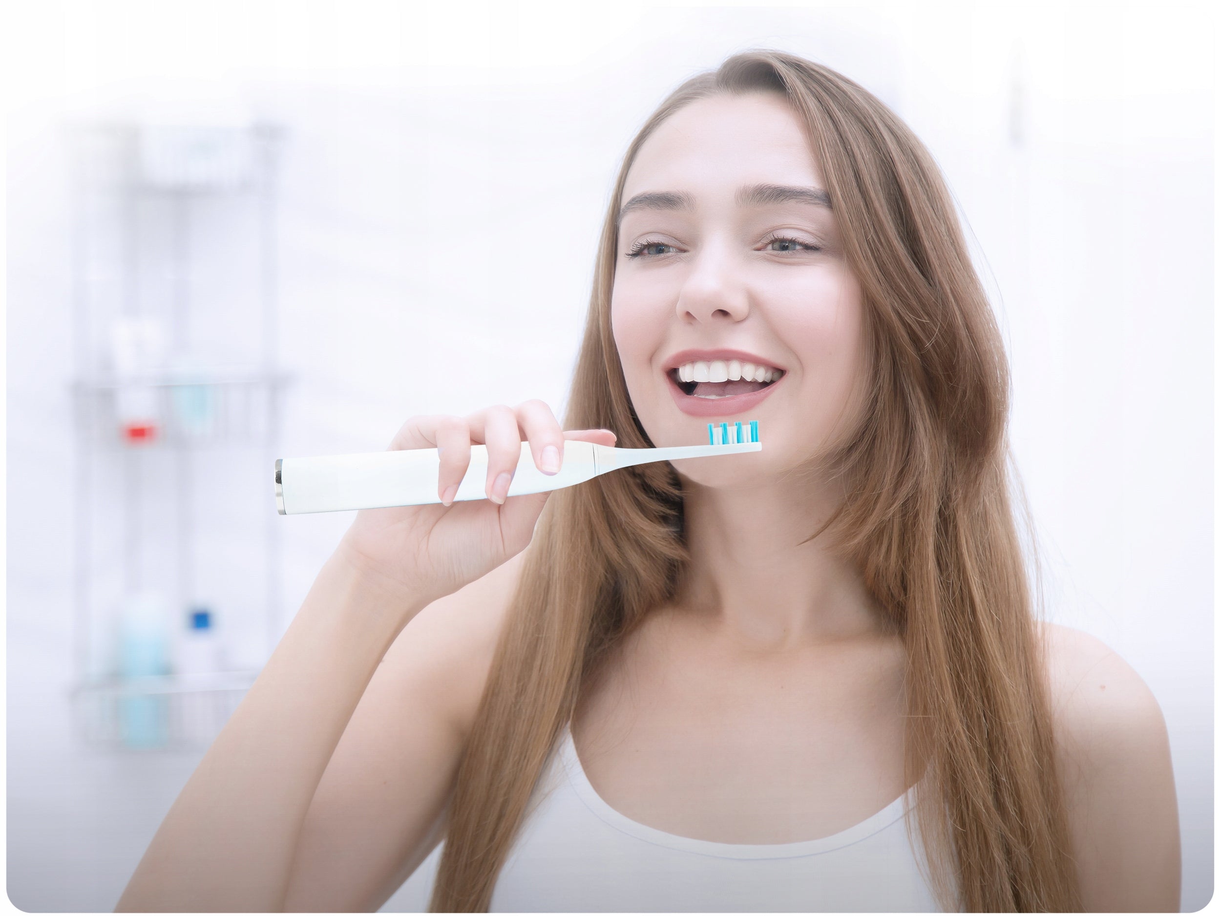 SONIC TOOTHBRUSH WHITE ELECTRIC WHITENING + TIPS Manufacturer code 5164