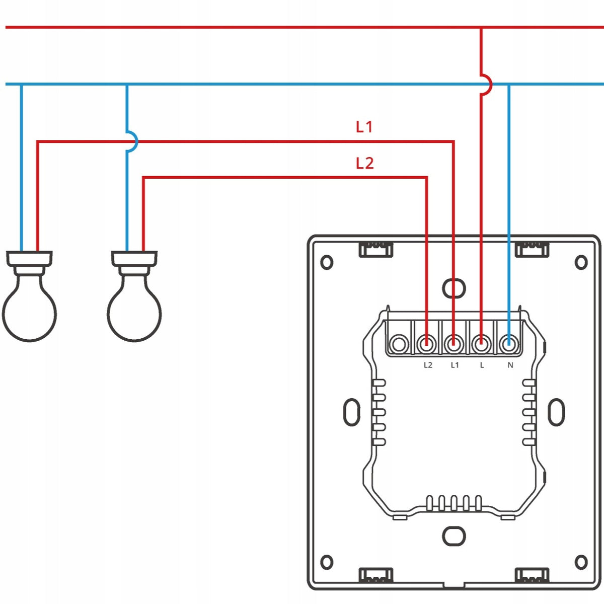 SONOFF M5-2C-80W Smart Wall Switch Matter WiFi 2 Channel Manufacturer code HGDFRTGTY4E5