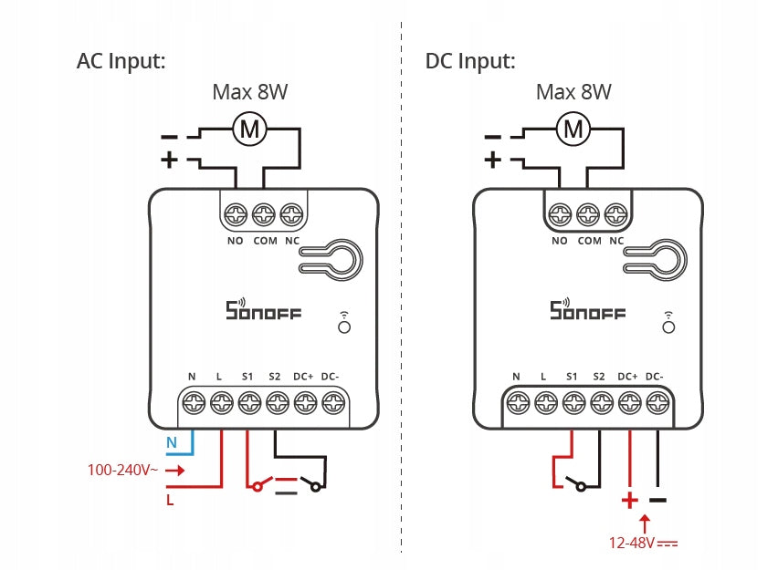 SONOFF MINI-D Intelligent Switch Controller Voltage Free Contact Matter Manufacturer code MINI-D