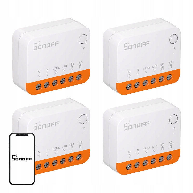 SONOFF MINIR4 Set 4x Module Smart WiFi Switch eWeLink Alexa Google