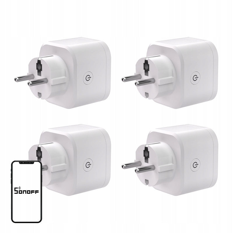 SONOFF S61S 4 Pack Outdoor Plug Smart Matter WiFi 16AMeasurement of Energy