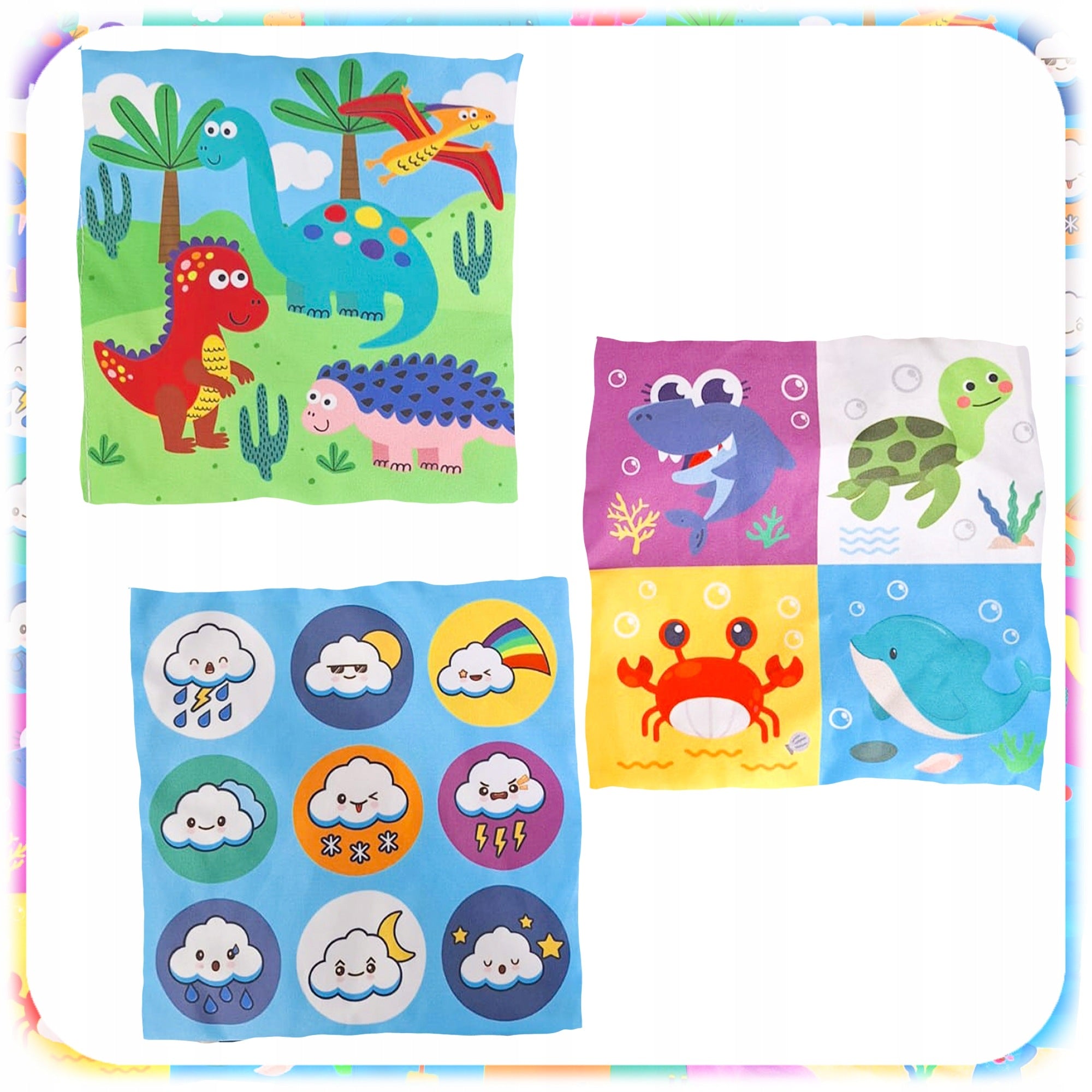 SORTER BOX WITH WIPES Plush Rubbing MONTESSORI Sensory Manufacturer code 007335