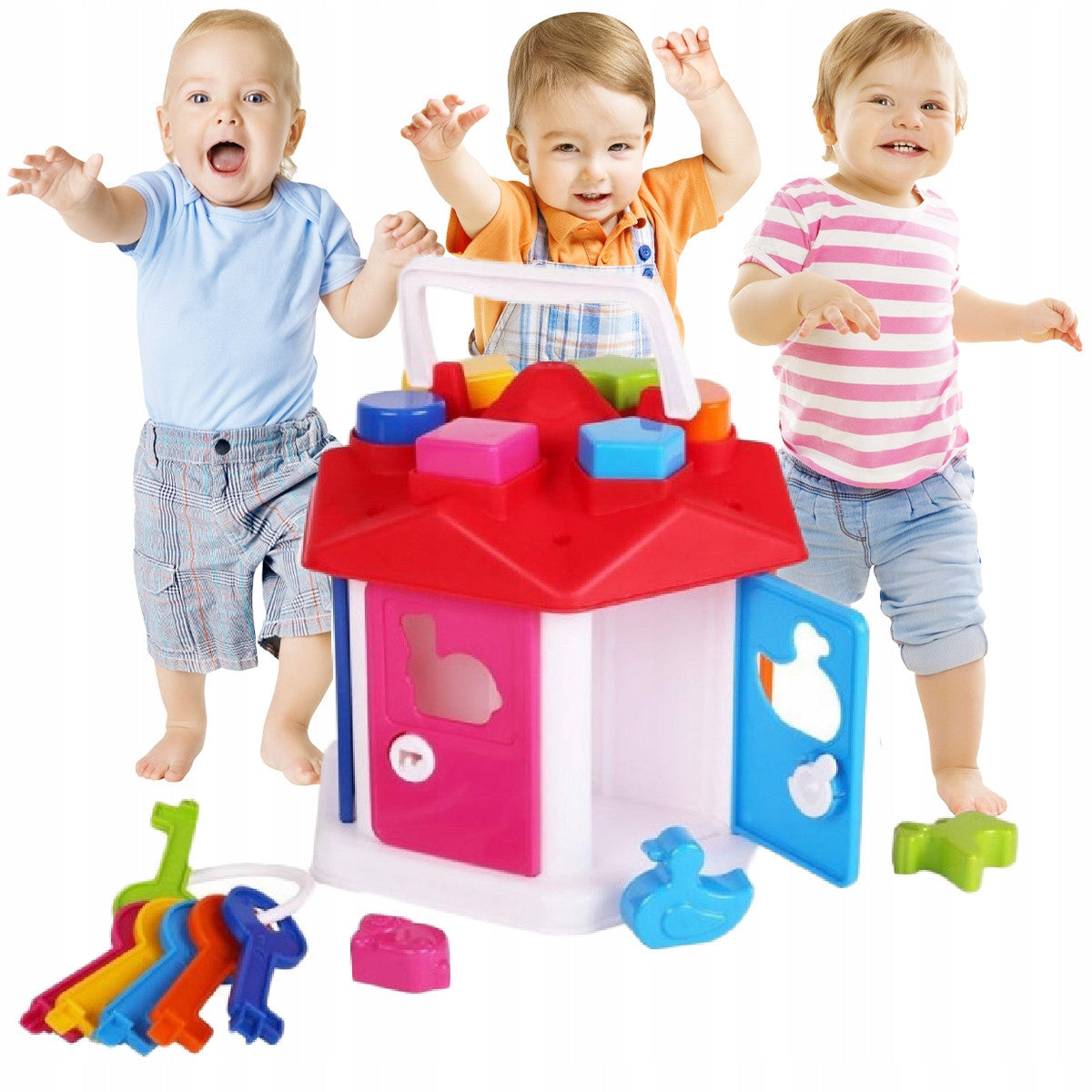 SORTER EDUCATIONAL SENSORY BLOCKS FOR BABIES GREAT TOY YEAR Brand Technok