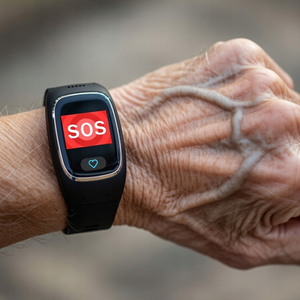 SOS band for Senior LEO24 GPS LOCATOR MONITORING PL BUTTON 30 DAYS Manufacturer code Leo24-1mc