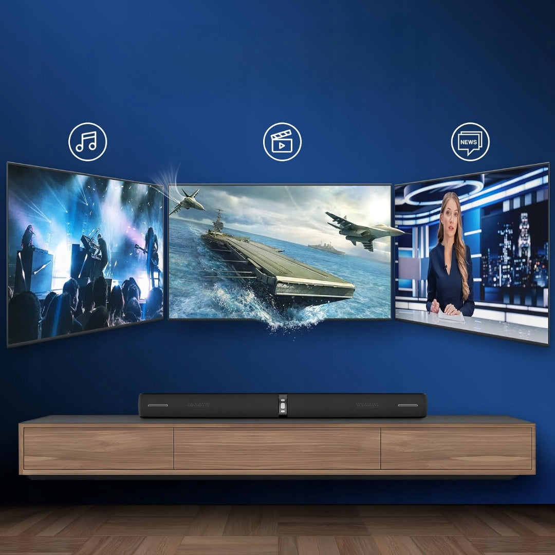 SOUNDBAR BLUETOOTH SPEAKER FOR TV ASSISTRUST 2IN1 ARC AUX +PILOT Model BS-2VG23