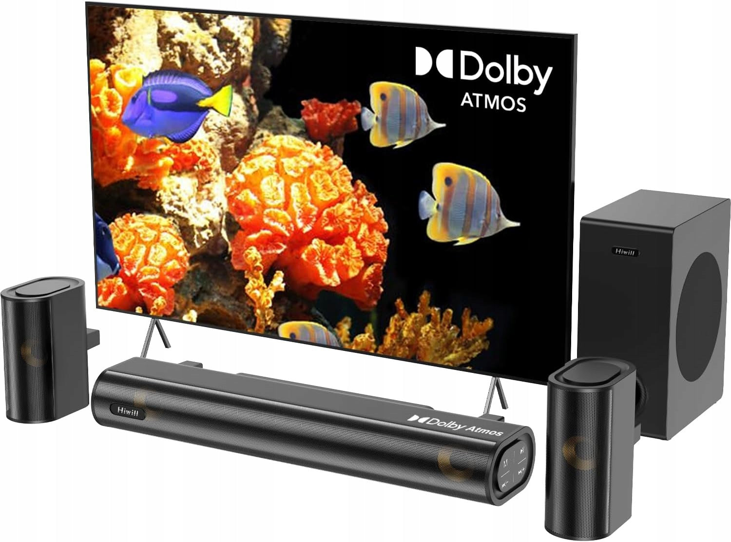 SOUNDBAR DOLBY ATMOS 300W FOR HOME THEATER TV SPEAKER