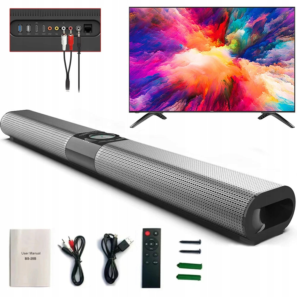 SOUNDBAR FM TF AUX U-Disk RCA TV Speaker Hi-Fi RGB Lighting Brand no brand