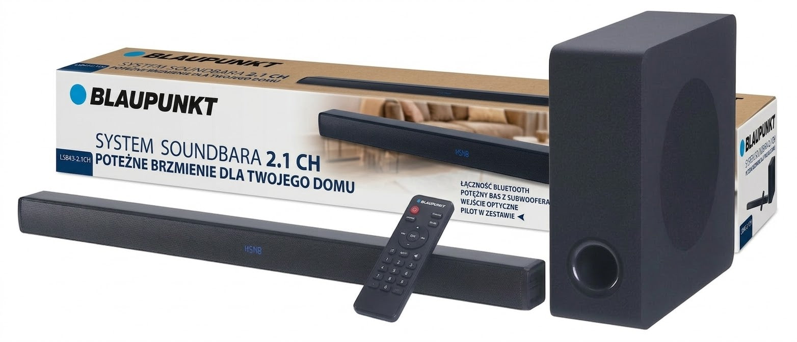 SOUNDBAR + SUBWOOFER 2.1 120W HDMI ARC BLUETOOTH AUX BLAUPUNKT LS100SUB