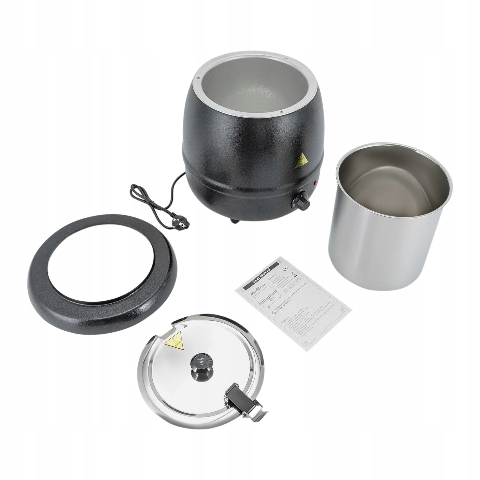 SOUP WARMER, 10L 400W ELECTRIC SOUP WARMER WITH LID Manufacturer code 10011247