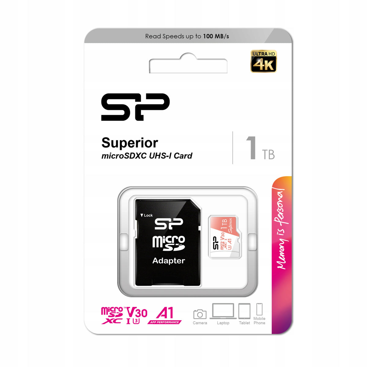 SP Silicon Power 1TB MicroSD card Nintendo-Switch Compatible ith Adapter Manufacturer Silicon Power