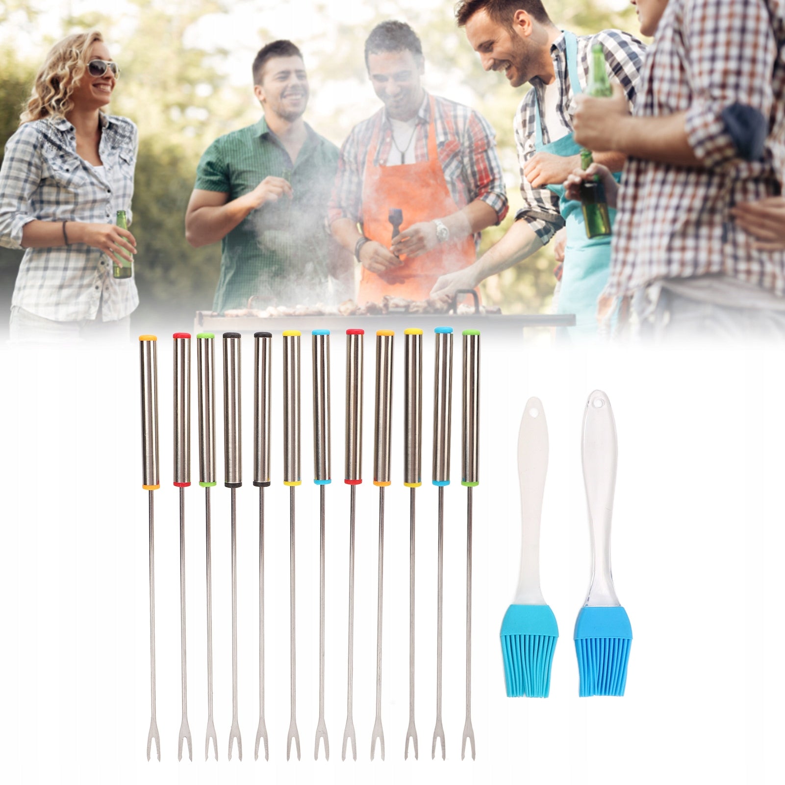 SPADES STICKS FOR BONFIRE GRILL POLES 24CM 12PCS Manufacturer code WIDEŁKI KIJE DO OGNISKA GRILLA KIJKI 24CM
