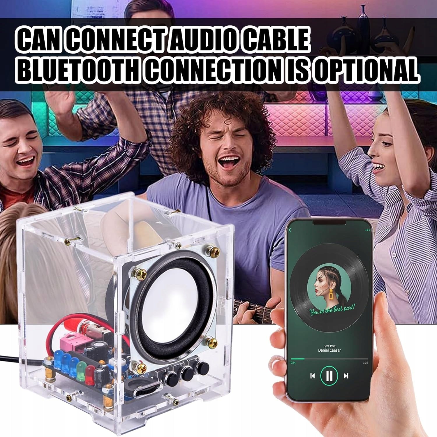 SPEAKER BLUETOOTH SET FOR MOUNTING MOTHERBOARD DIY AUDIO AMPLIFIER Manufacturer code 5908182662069