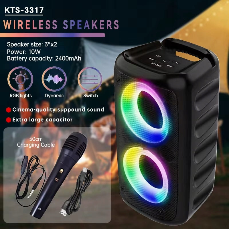 SPEAKER KARAOKE STATION BLUETOOTH LED COLUMN + PORTABLE MICROPHONE Manufacturer code PA3313 DUŻY GŁOŚNIK BEZPRZEWODOWY BLUETOOTCH