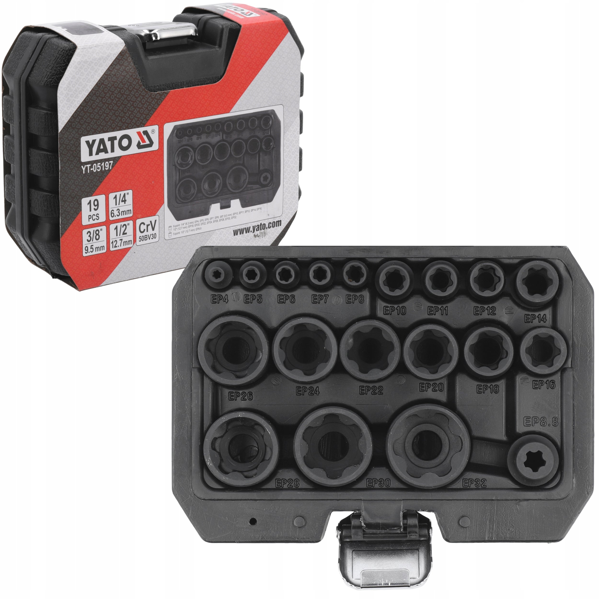 SPECIALIZED EXTERNAL CAPS 1/4 3/8 1/2 TORX PLUS EP4-EP32 19el.
