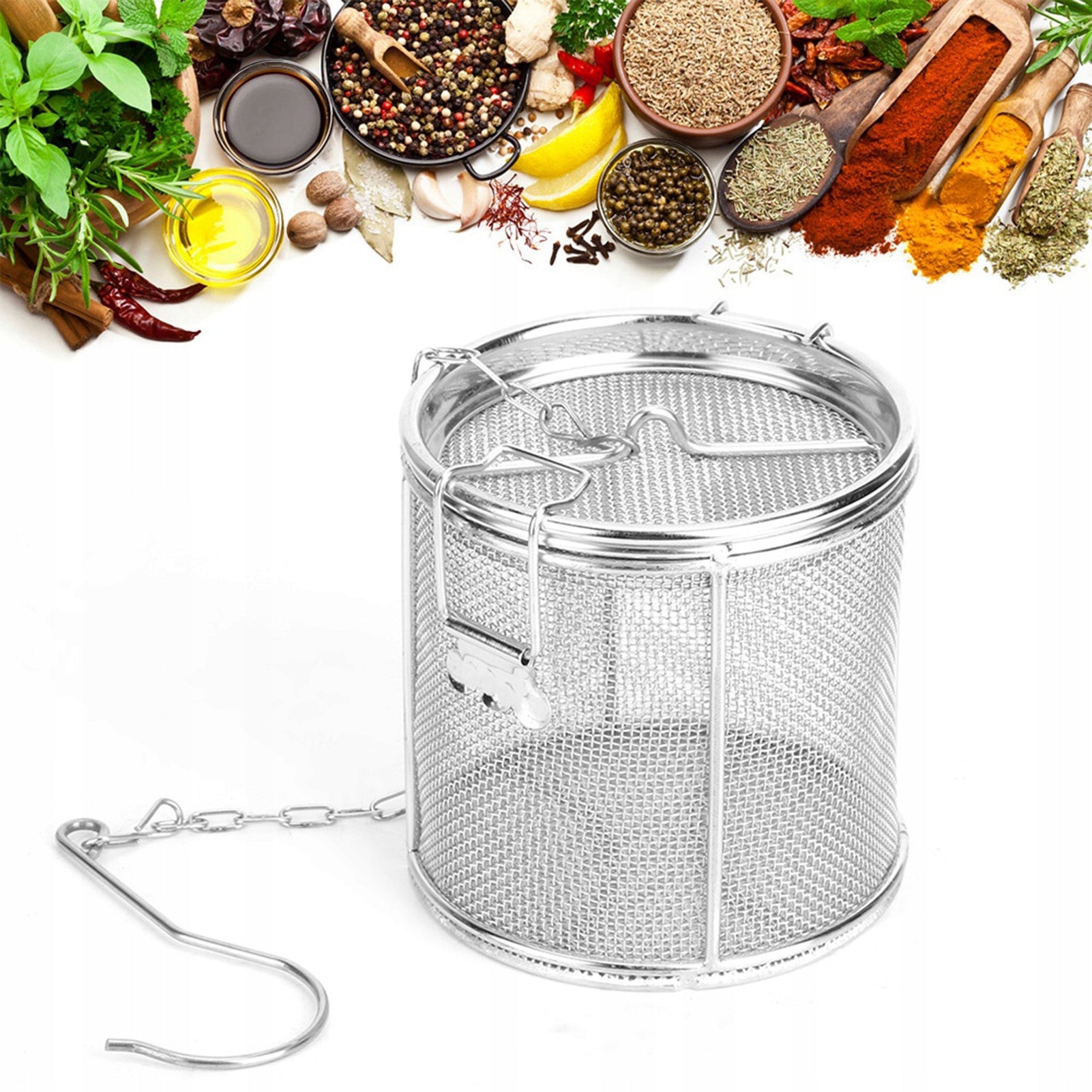 SPICE STRAINER SPICE CONTAINER FOR COOKING BROTH SOUP Packaging status original