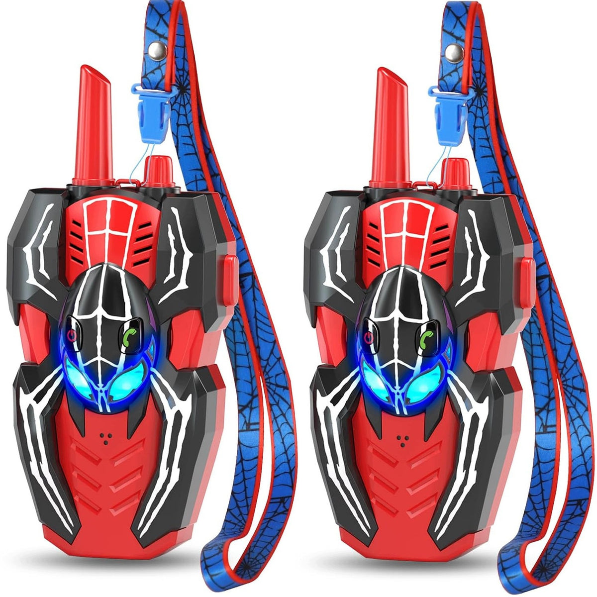 SPIDER WALKIE TALKIE WALKIE-TALKIE FOR KIDS SET OF 2PCS TOYS GIFT Manufacturer code 2x WALKIE TALKE PAJĄK SMYCZKI