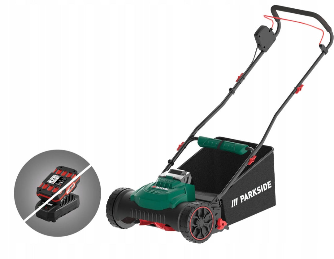 SPINDLE CORDLESS trimmer 38 CM 20 v PARKSIDE PSMA 20-Li A1 35L Packaging status original