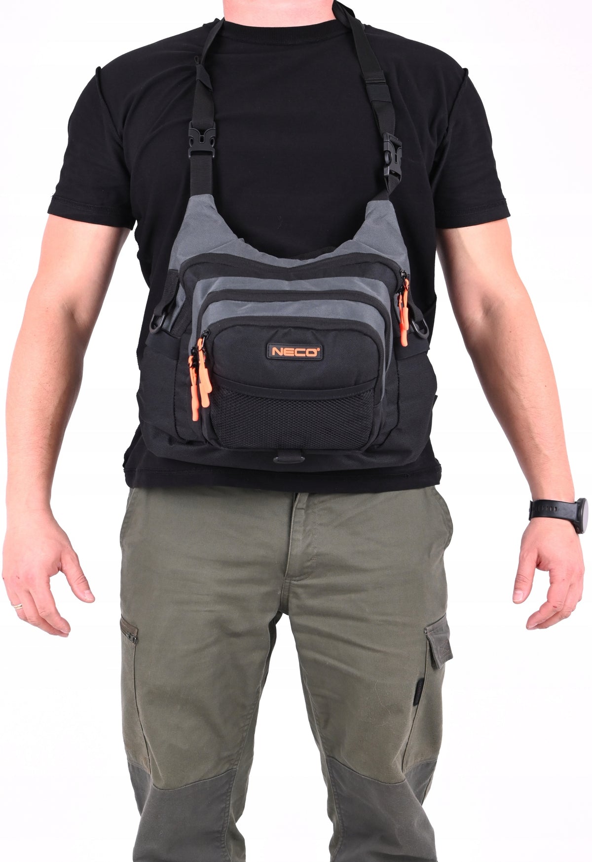 SPINNING FISHING BAG DURABLE ROOMY 35×23,5×12 cm 7l GIFT