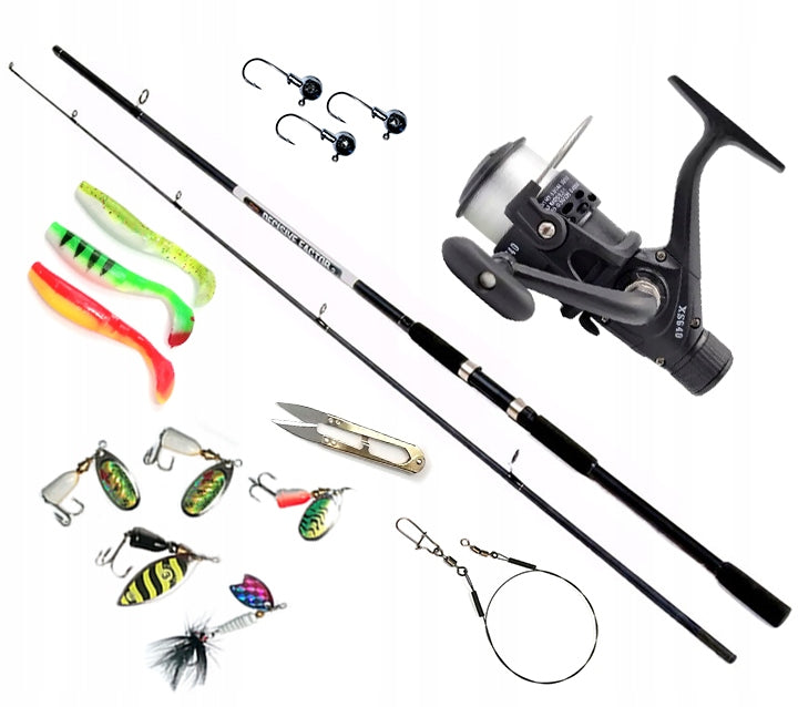 SPINNING FISHING SET DECISIVE XT REEL PIKE ZANDER GIFT