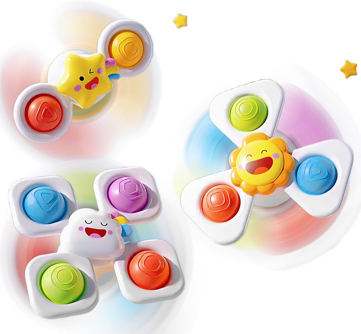 SPINNING SENSORY TOYS FOR TODDLER SPACE SUCTION CUPS SPINERS Brand no brand