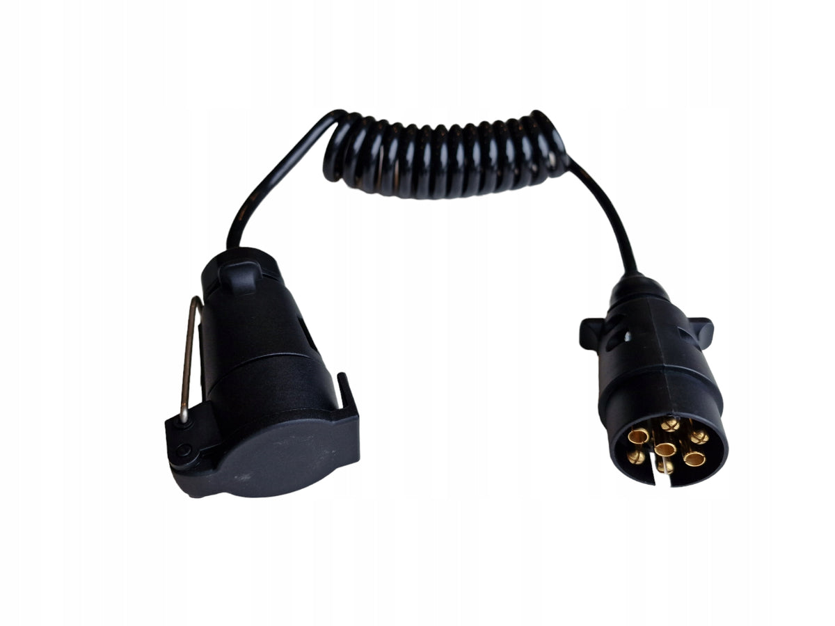 SPIRAL ELECTRICAL CABLE FOR TRAILERS PLUG AND SOCKET 7 PIN 1.5M cable EAN (GTIN) 5905358300954