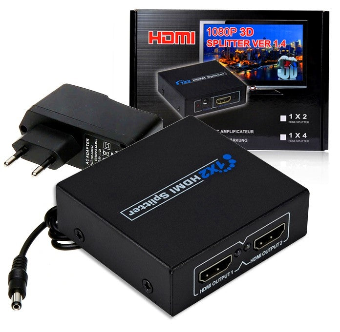 SPLITTER HDMI SPLITTER 1X2 SIGNAL ACTIVE HUB FHD Brand GAT