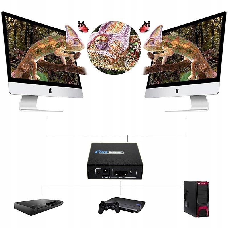 SPLITTER HDMI SPLITTER 1X2 SIGNAL ACTIVE HUB FHD Packaging status original