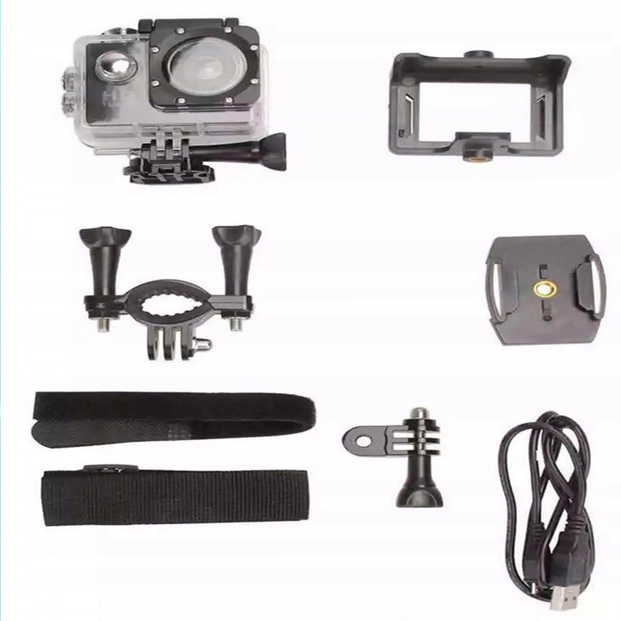 SPORTS CAMERA WATERPROOF FULL HD CAMERA 1080P HOUSING HANDLE SET Brand no brand