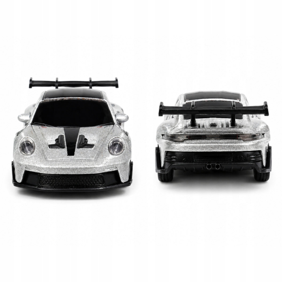 SPORTS CAR REMOTE CONTROLLED MINI RC METAL CAR 1:64 SILVER Brand QBI