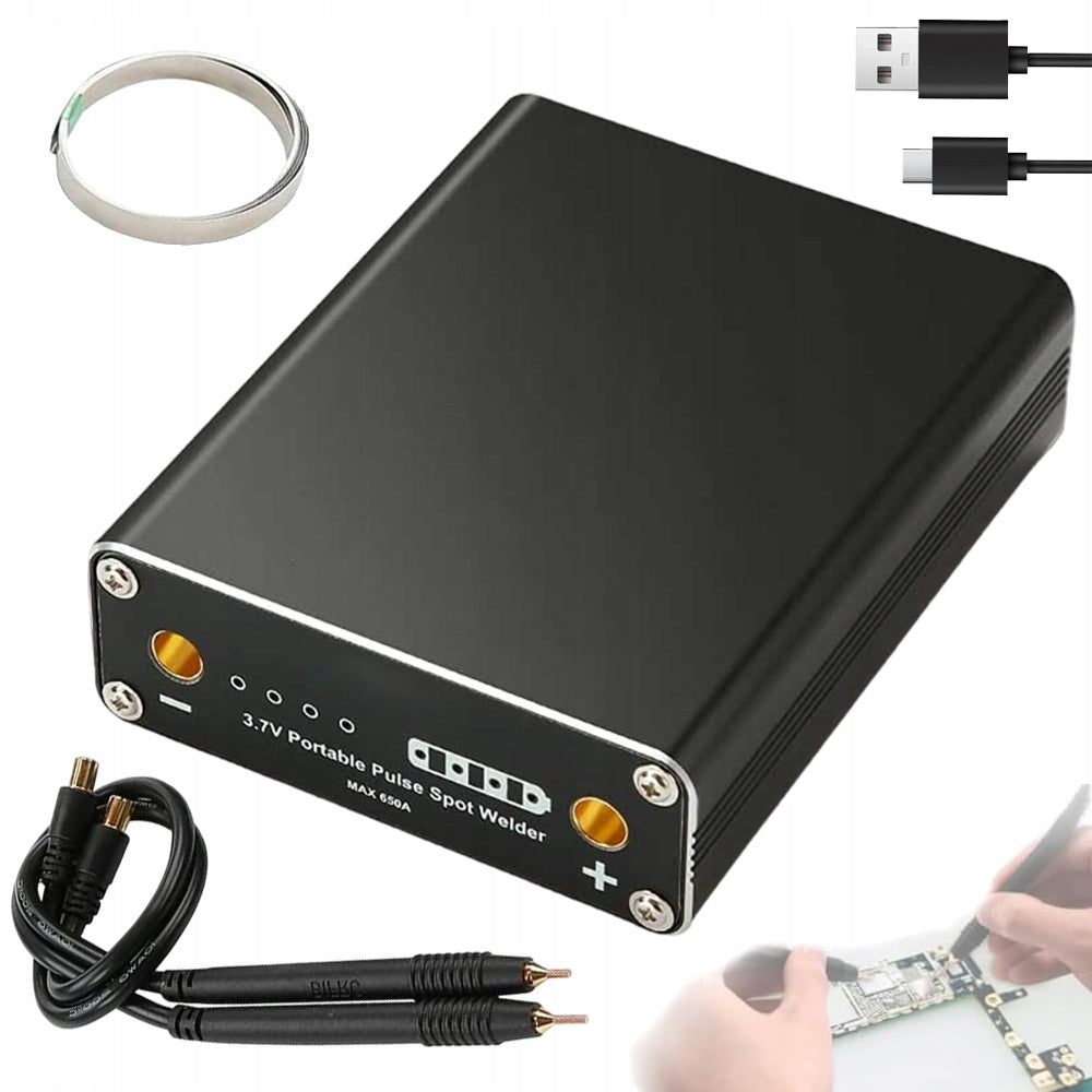 SPOT WELDING MACHINE FOR BATTERY CELLS PORTABLE SPOT WELDER SET 9 GEARS