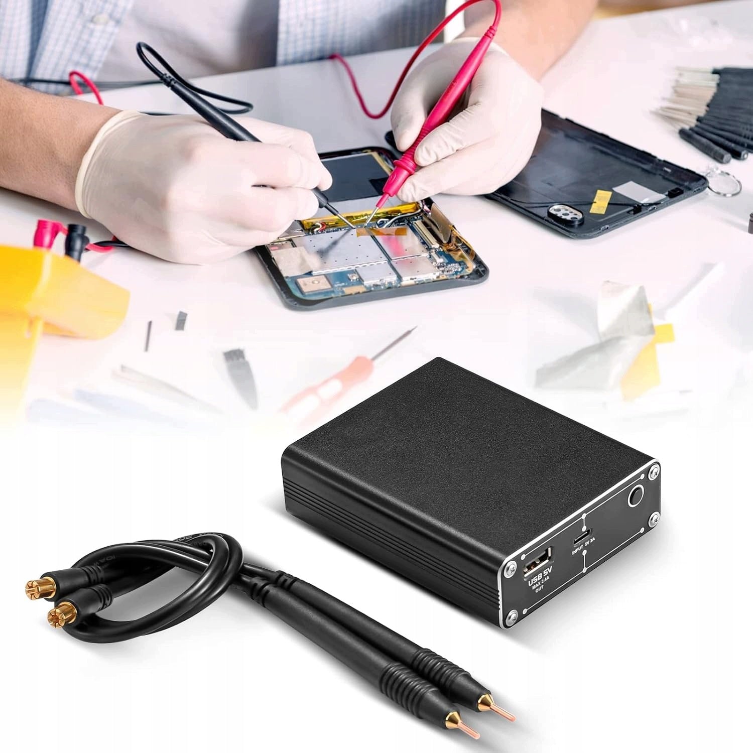 SPOT WELDING MACHINE FOR RECHARGEABLE CELLS PORTABLE MINI DIY USB 18650 Manufacturer code ZGRZEWARKA PUNKTOWA