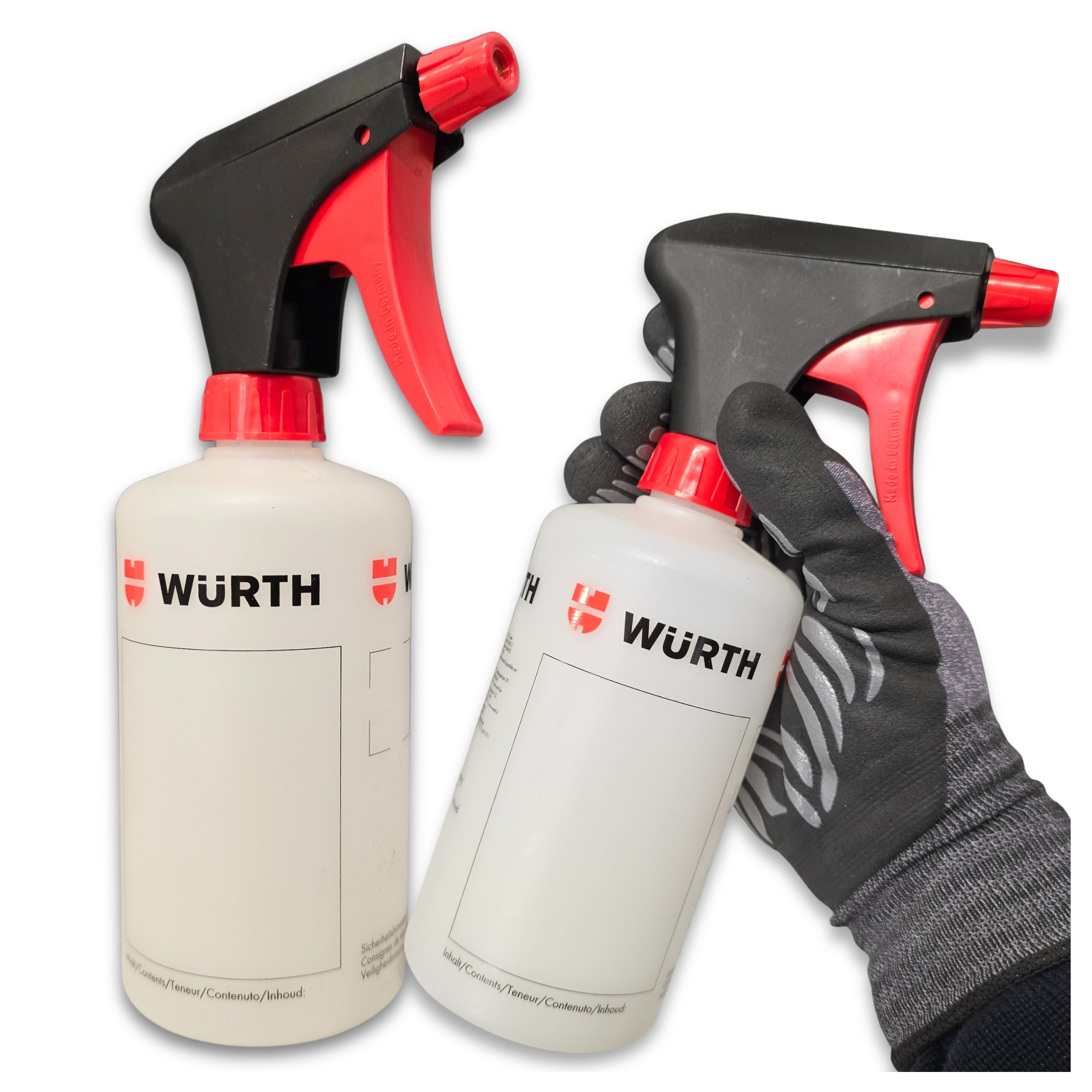 SPRAY BOTTLE WITH ATOMIZER SPRAYER ADJUSTABLE GRADUATION WURTH 500ML