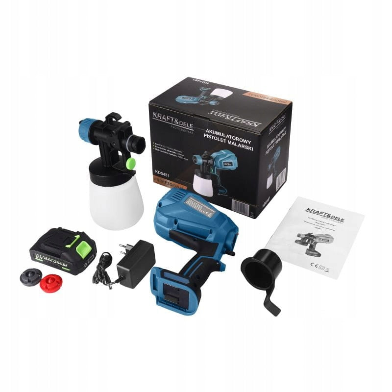 SPRAY GUN 21V 2.5 AH 800ML UNIVERSAL Packaging status original