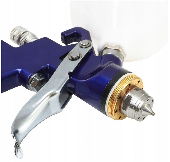 SPRAY GUN FOR PAINTING 2 NOZZLES HVLP 600ML 1.4 mm 1.7 mm Series Pistolet lakierniczy HVLP Verke
